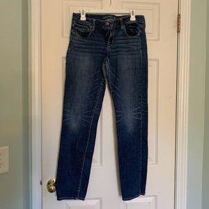 American Eagle AEO blue jeans 10 Regular Super Stretch Skinny